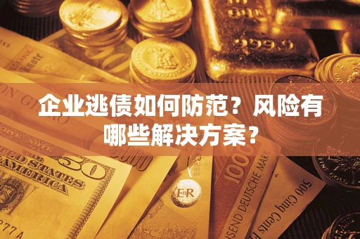 武汉企业逃债如何防范？风险有哪些解决方案？