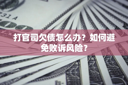 武汉打官司欠债怎么办？如何避免败诉风险？