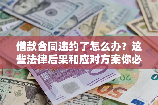 武汉借款合同违约了怎么办？这些法律后果和应对方案你必须知道