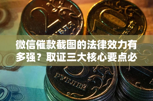武汉微信催款截图的法律效力有多强？取证三大核心要点必须知道！