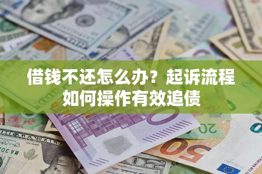武汉借钱不还怎么办？起诉流程如何操作有效追债