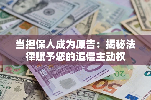 武汉当担保人成为原告：揭秘法律赋予您的追偿主动权
