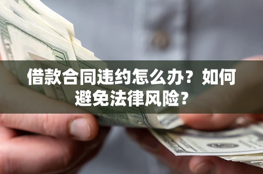 武汉借款合同违约怎么办？如何避免法律风险？