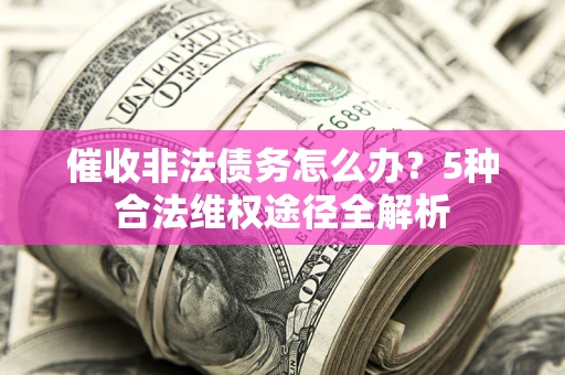 武汉催收非法债务怎么办？5种合法维权途径全解析